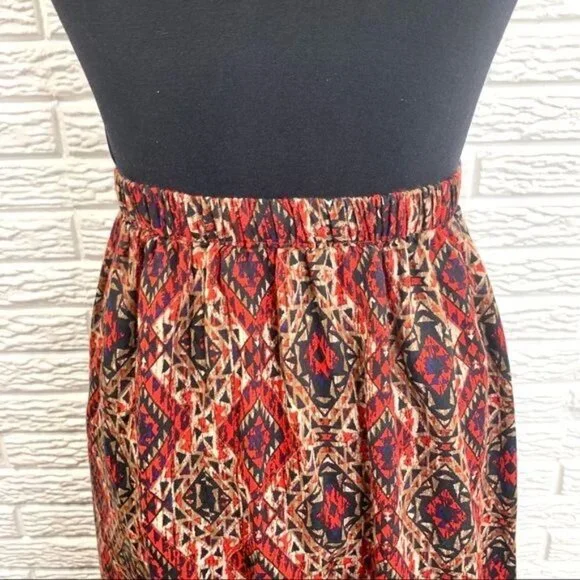 French Laundry Multicolored Button Up Midi Skirt Size 2X - Picture 9 of 9